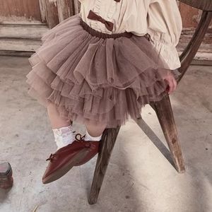 Baby Girl Toddler Puffy Layerd Tutu Skirt Khaki